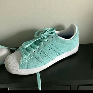 Mint green Adidas vulc size 4.5